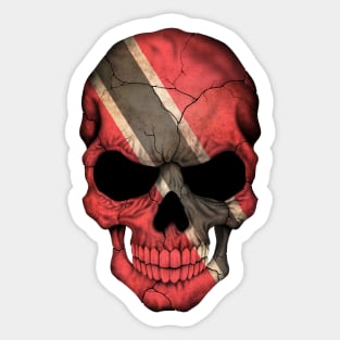 Trinidadian Flag Skull Sticker